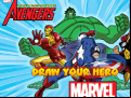 Juego Marvel Draw Your Hero