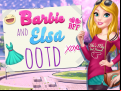 Juego Barbie and Elsa OOTD