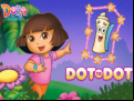 Juego Dora The explorer Dot to Dot