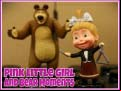 Juego Pink Little Girl and Bear Moments