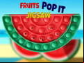 Juego Fruits Pop It Jigsaw
