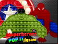 Juego Superheroes Pop It Jigsaw