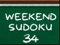 Juego Weekend Sudoku 34