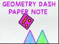 Juego Geometry Dash Paper Note