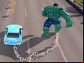Juego Chained Car vs Hulk 