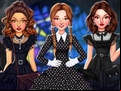 Juego Celebrity Wednesday Addams Style