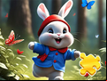 Juego Jigsaw Puzzle: Running Rabbit