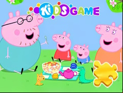Juego Jigsaw Puzzle: Peppa Pig Family Picnic