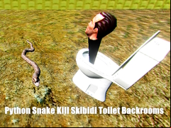 Juego Python Snake Kill Skibidi Toilet Backrooms