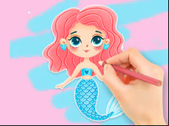 Juego Coloring Book: Enjoying Mermaid