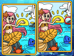 Juego Mermaids Spot The Differences