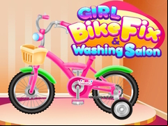 Juego Girl Bike Fix Washing Salon