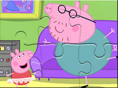 Juego Jigsaw Puzzle: Daddy Pig Dancing