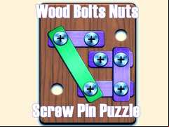 Juego Wood Bolts Nuts Screw Pin Puzzle