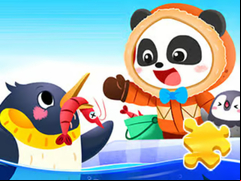 Juego Jigsaw Puzzle: Baby Panda Antarctic Tour
