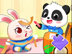 Juego Jigsaw Puzzle: Baby Panda Play Time