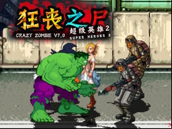 Juego Crazy Zombie 7.0 Super Heroes 2