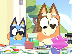 Juego Jigsaw Puzzle: Bluey Family Coloring Day