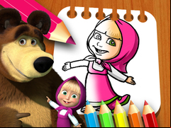 Juego Masha & the Bear Coloring Book
