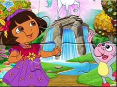 Juego Jigsaw Puzzle: Dora Wonderland