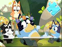 Juego Jigsaw Puzzle: Bluey Pool Spa