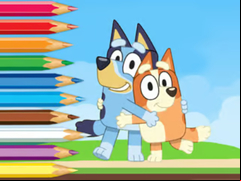 Juego Coloring Book: Bluey And Bingo Holiday