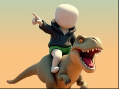 Juego Stickman. Dinosaur Arena