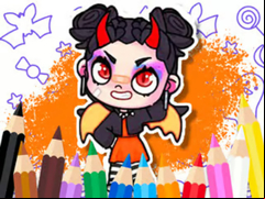 Juego Coloring Book: Avatar World Cute Devil