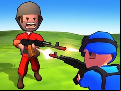 Juego Little Commander. Red vs Blue