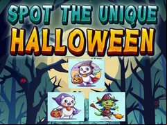 Juego Spot the Unique Halloween