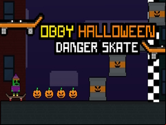 Juego Obby Halloween Danger Skate