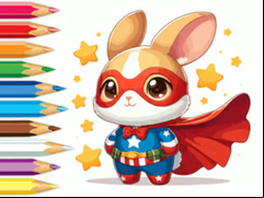 Juego Coloring Book: Super Rabbit