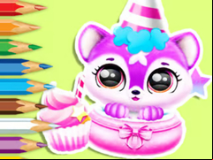 Juego Coloring Book: Baby Fluff's Birthday
