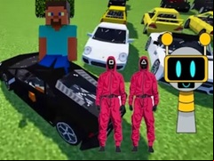 Juego Minecraft Squid Sprunki Drift Multiplayer