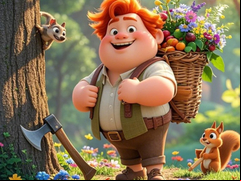 Juego Find The Differences: The Honest Woodcutter