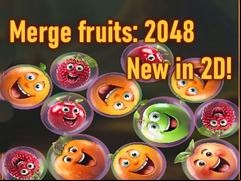 Juego Merge fruits: 2048 New in 2D!