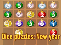 Juego Dice puzzles: New year
