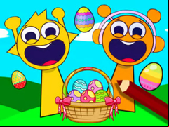 Juego Coloring Book: Sprunki Incredibox Easter