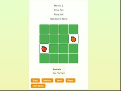 Juego Fruit Memory Match Brain Puzzle