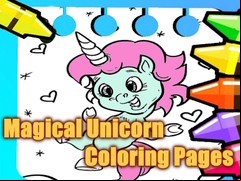 Juego Magical Unicorn Coloring Pages
