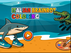 Juego Italian Brainrot Coloring