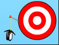 Juego Penguin with Bow Golf